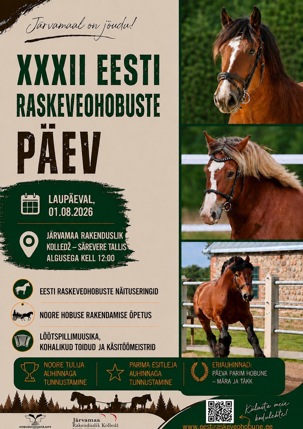 XXXII Eesti Raskeveohobuste Päev 1. augustil 2026 Säreveres