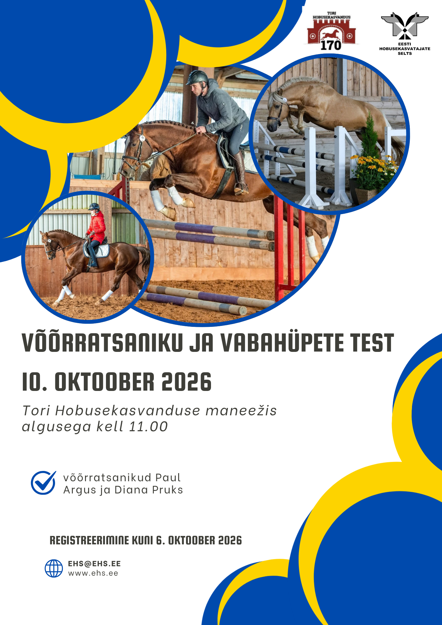 Võõrratsaniku ja vabahüpete test 10. oktoober Tori HK